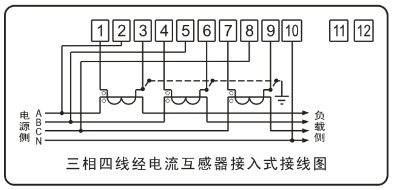 DTSY341-MD3經(jīng)電流互感器接入式接線圖